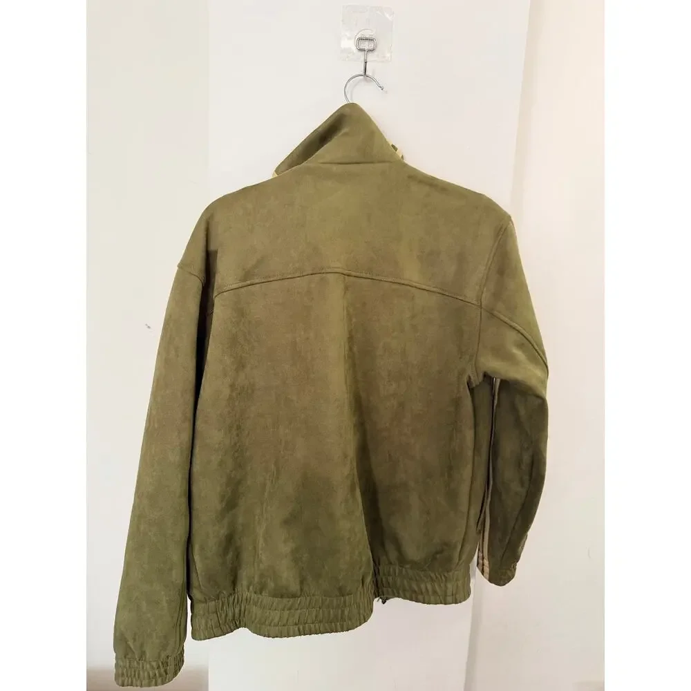 NWT Adidas Chinese New Year Jacket Olive Green Oversized Unisex 2XS
